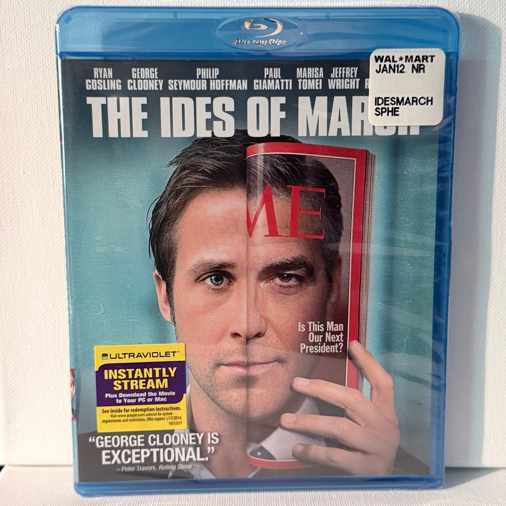 The Ides of March Blu-ray NEW Ryan Gosling George Clooney Political Thriller New